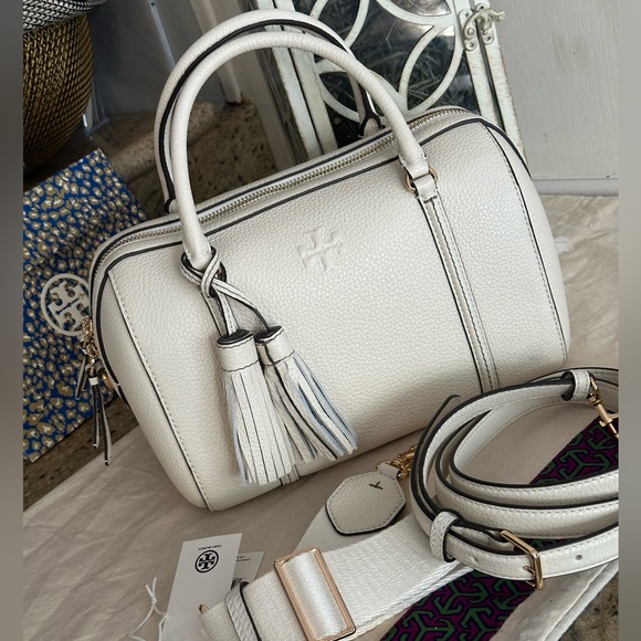 Brand new Tory Burch Thea small satchel new ivory - Picture 4 of 11